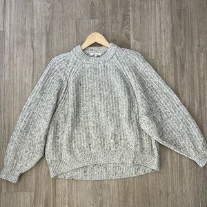 Madewell Light Gray Ribbed Sweater